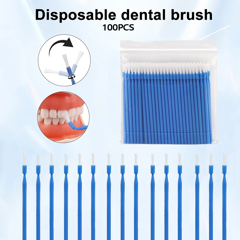 Teeth Whitening Products - 100 Unidades de Microaplicadores Dentales Desechables,