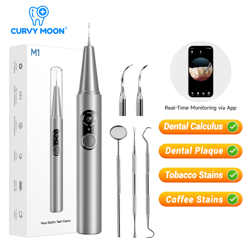 Teeth Whitening Products - CURVY MOON Limpiador Dental Eléctrico Ultrasónico