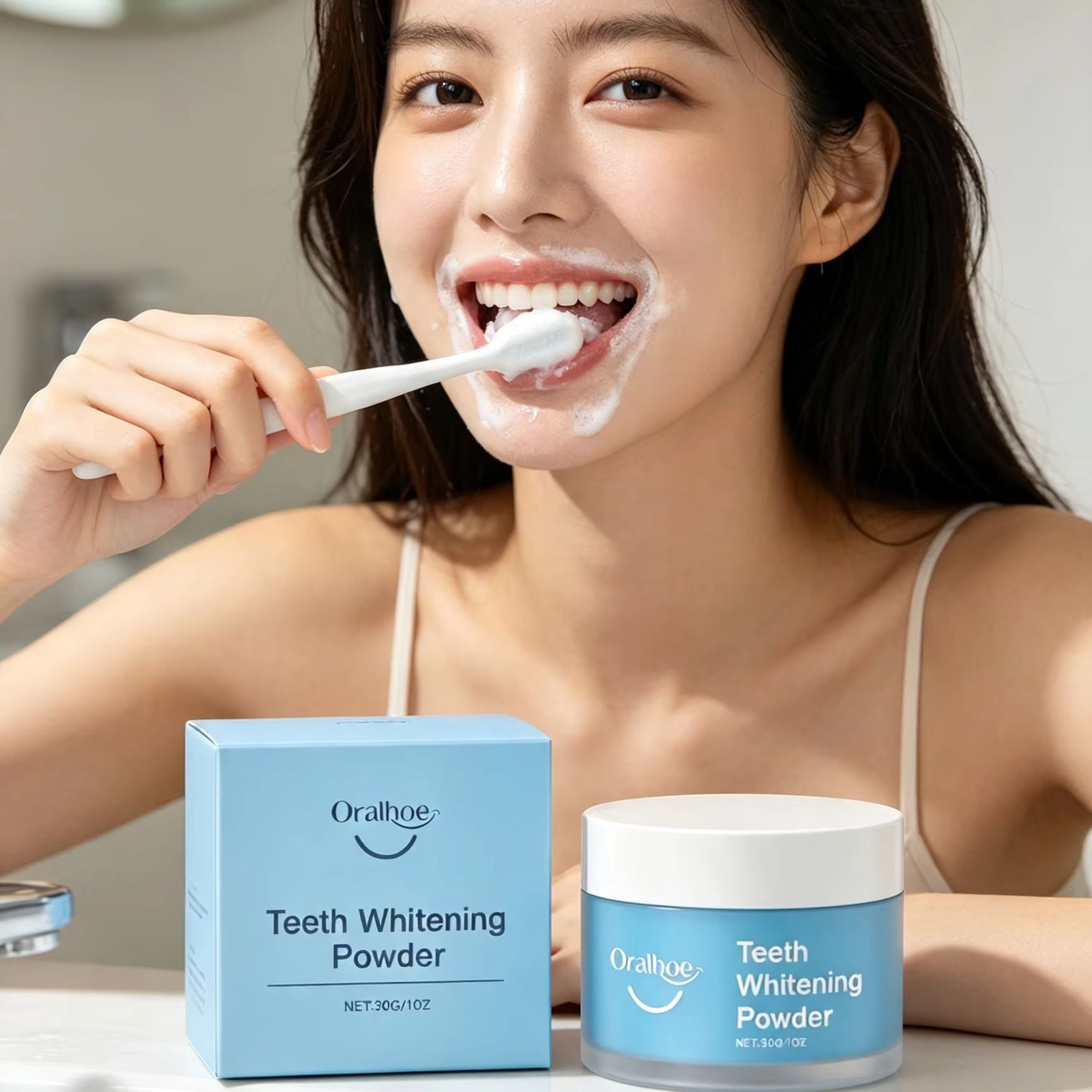Teeth Whitening Vape - Polvo Dental Oralhoe para Cepillar los