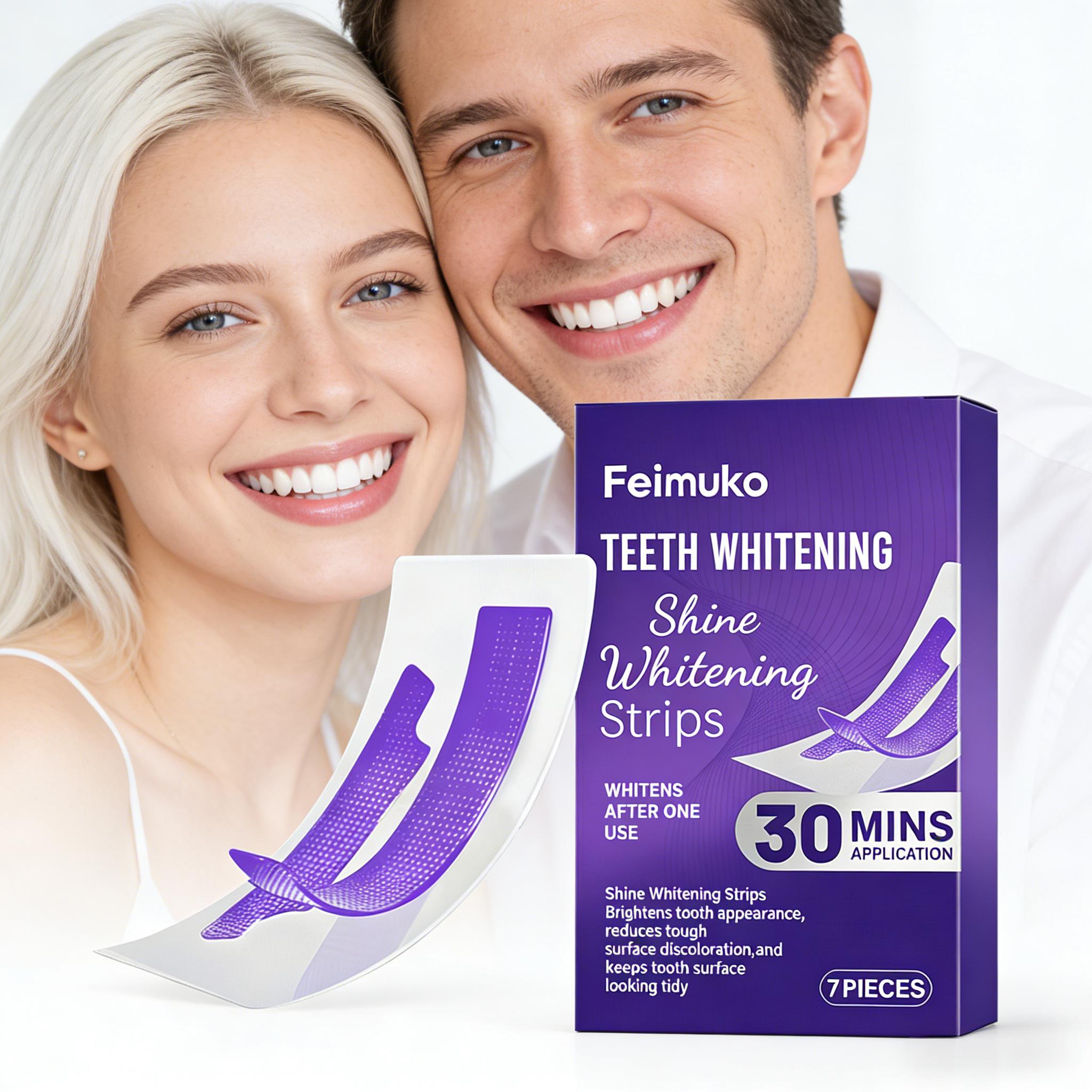 Teeth Whitening/Bleaching - Tiras Blanqueadoras de Dientes, Reducen la